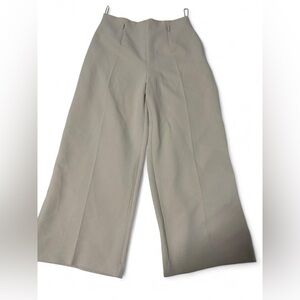Zara Cream Wide-Leg Trousers